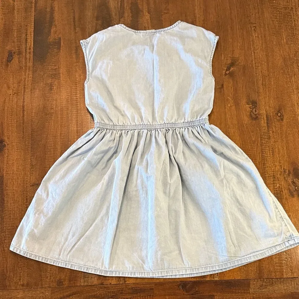 Gap light wash denim Sleeveless Kids Dress